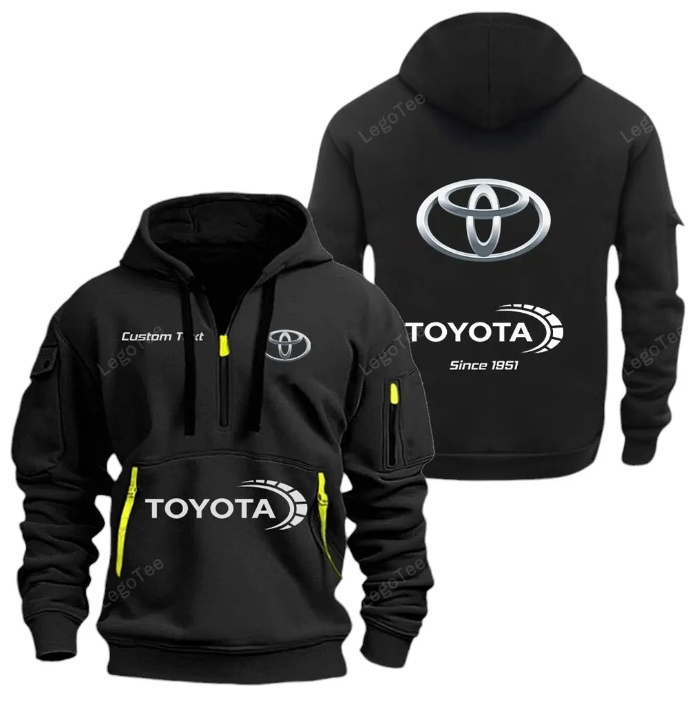 Global Auto Collectors Gift Hoodie Half Zipper, Everyday Fan Hoodie CAR052 - Black