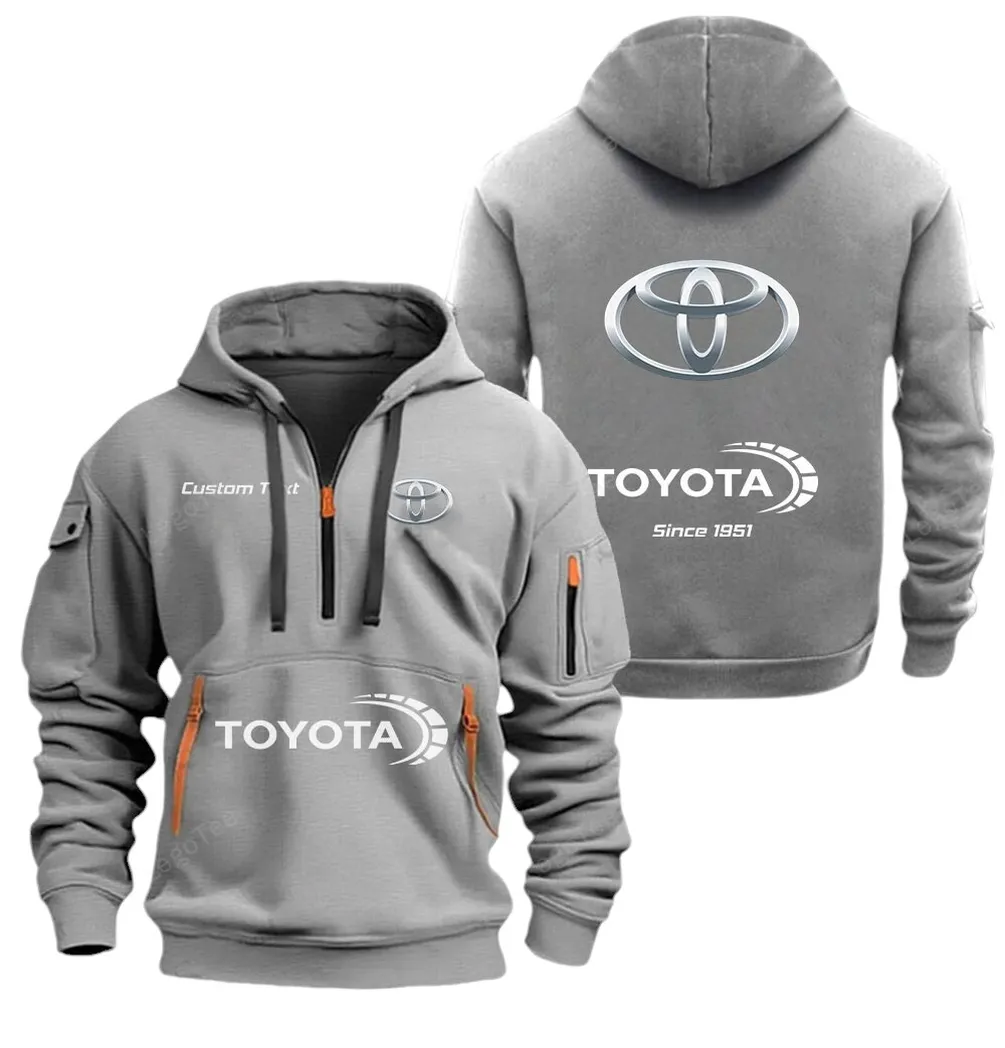 Desert Runner Lovers Gift Hoodie Half Zipper, Warm Up Hoodie CAR052 - Gray
