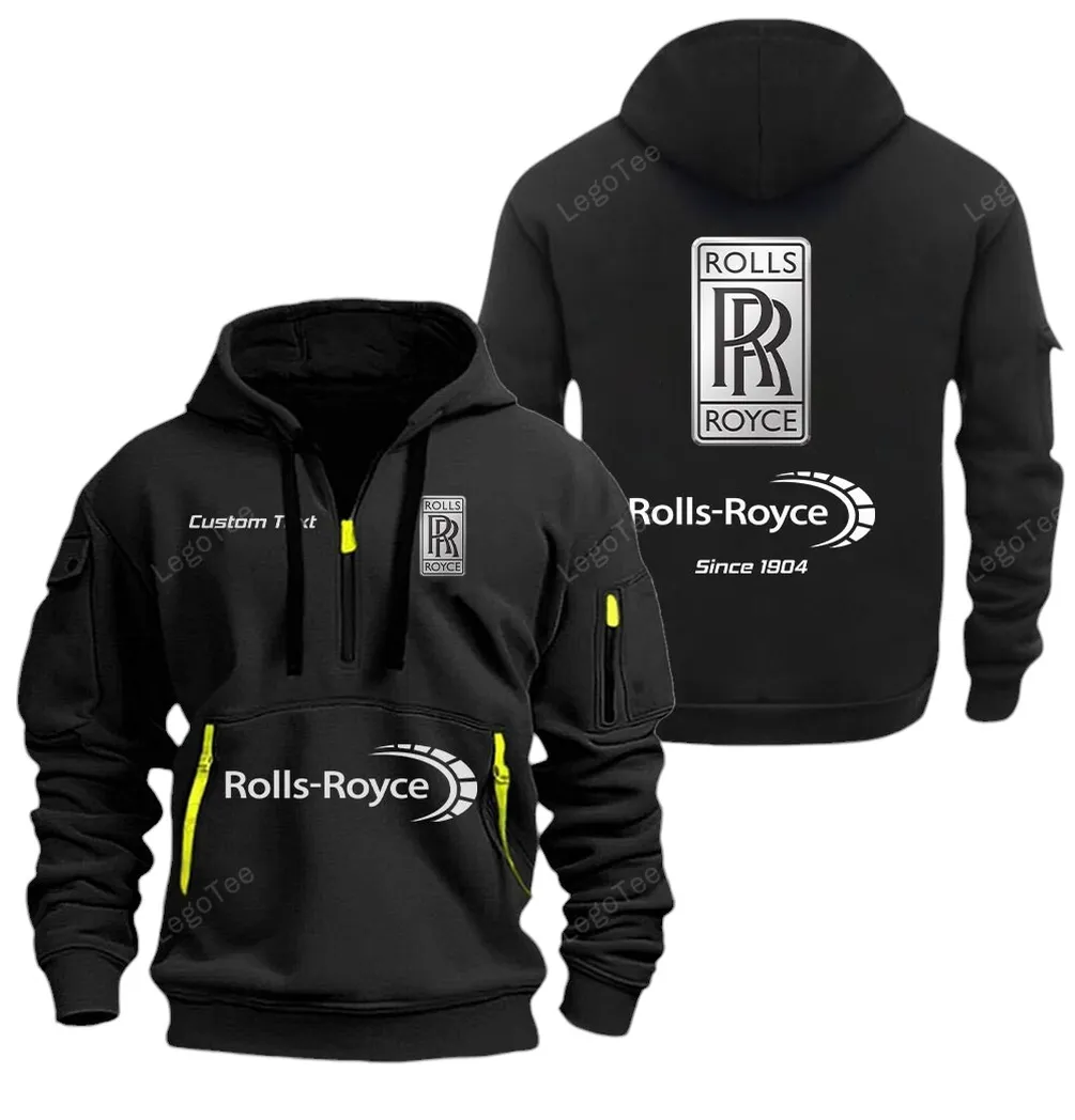 High-End Coupe Fans Gift Hoodie Half Zipper, Sporty Fan Half-Zip Hoodie CAR052 - Black