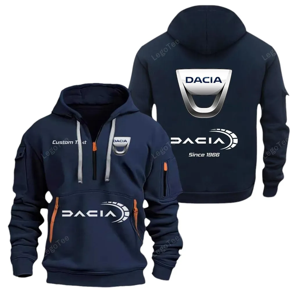 Digipower Machines Enthusiasts Gift Hoodie Half Zipper, Active Supporter Half-Zip Hoodie CAR052 - Navy