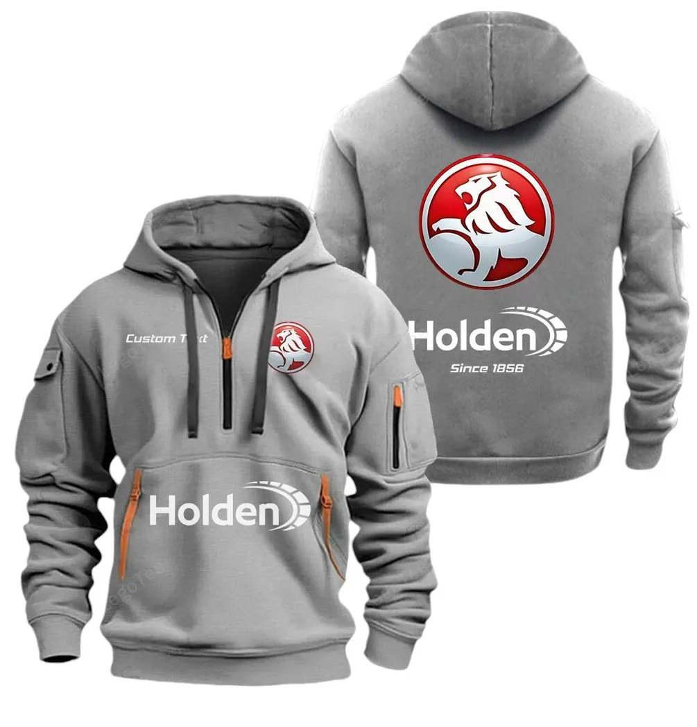 Australian Car Owners Gift Hoodie Half Zipper, Streetwear Fan Hoodie CAR052 - Gray