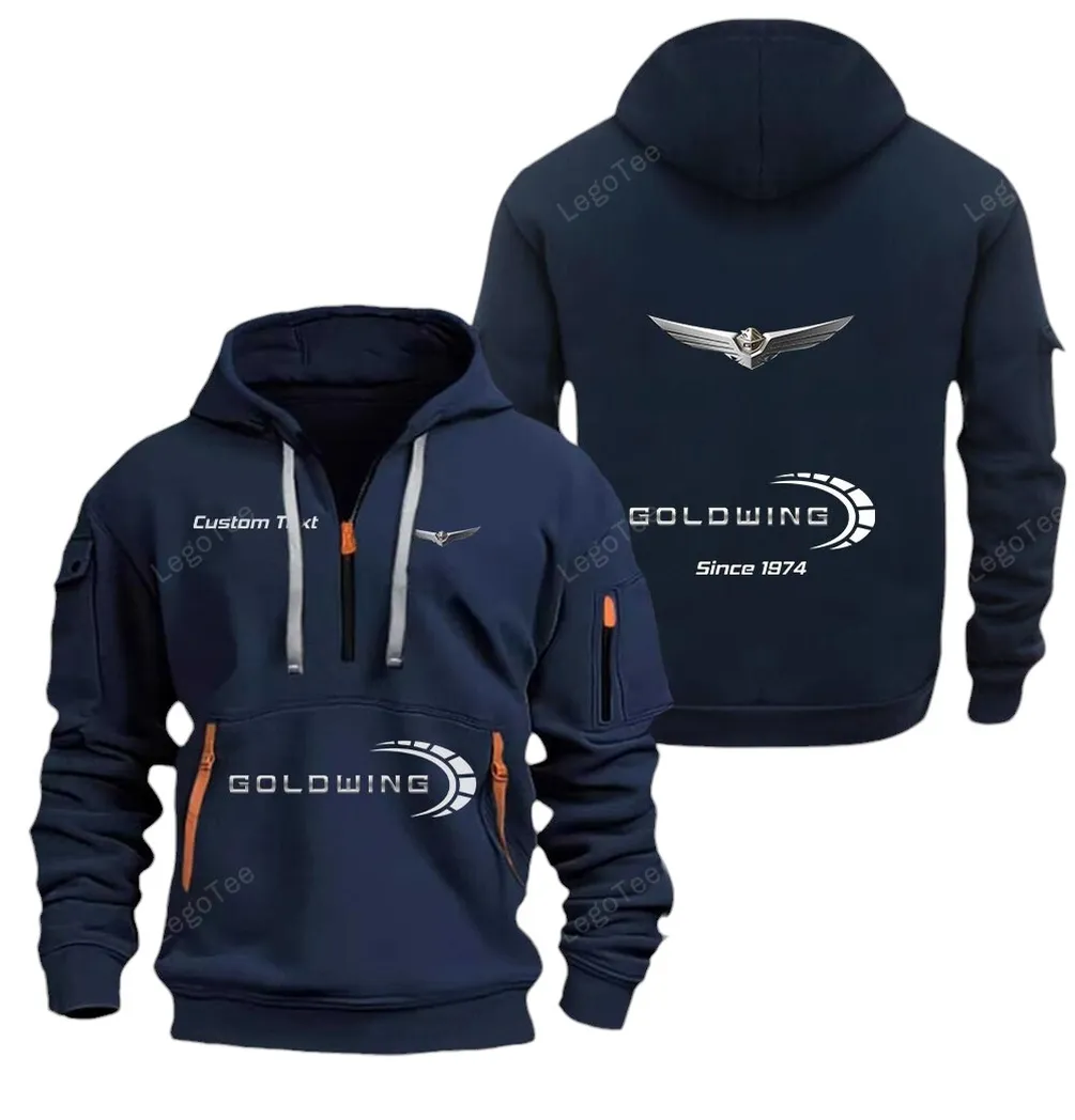 American Retro Vehicle Collectors Gift Hoodie Half Zipper, Sporty Fan Half-Zip Hoodie CAR052 - Navy