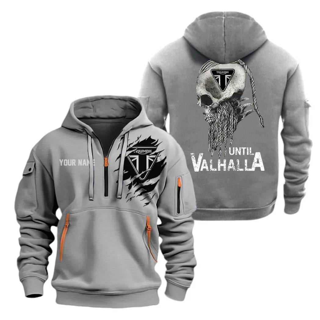 Urban Explorer Bike Fans Gift Hoodie Half Zipper, True Fan Hoodie CAR072 - Gray