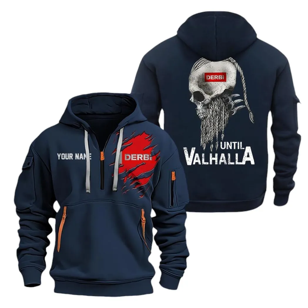 Nimble Scooter Lovers Gift Hoodie Half Zipper, Game Ready Half-Zip Hoodie CAR072 - Navy