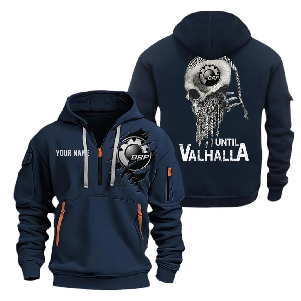 Off-Road Adventure Bike Fans Gift Hoodie Half Zipper, Active Spirit Hoodie CAR072 - Navy