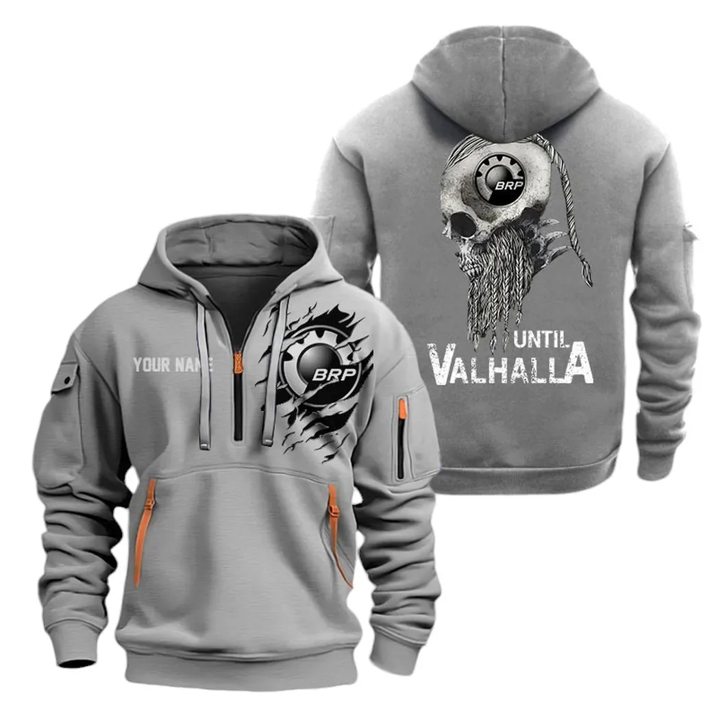 All-Terrain Rider Collectors Gift Hoodie Half Zipper, Game Ready Half-Zip Hoodie CAR072 - Gray