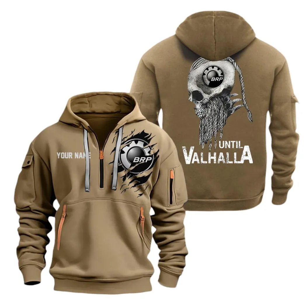 Off-Road Adventure Bike Enthusiasts Gift Hoodie Half Zipper, Bold Fan Hoodie CAR072 - Khaki
