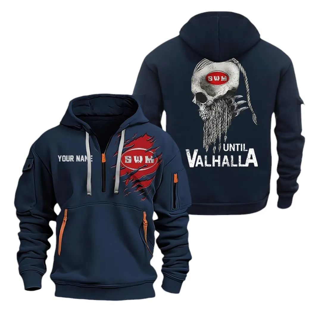 Dual-Sport Bike Enthusiasts Gift Hoodie Half Zipper, Casual Sport Half-Zip Hoodie CAR072 - Navy