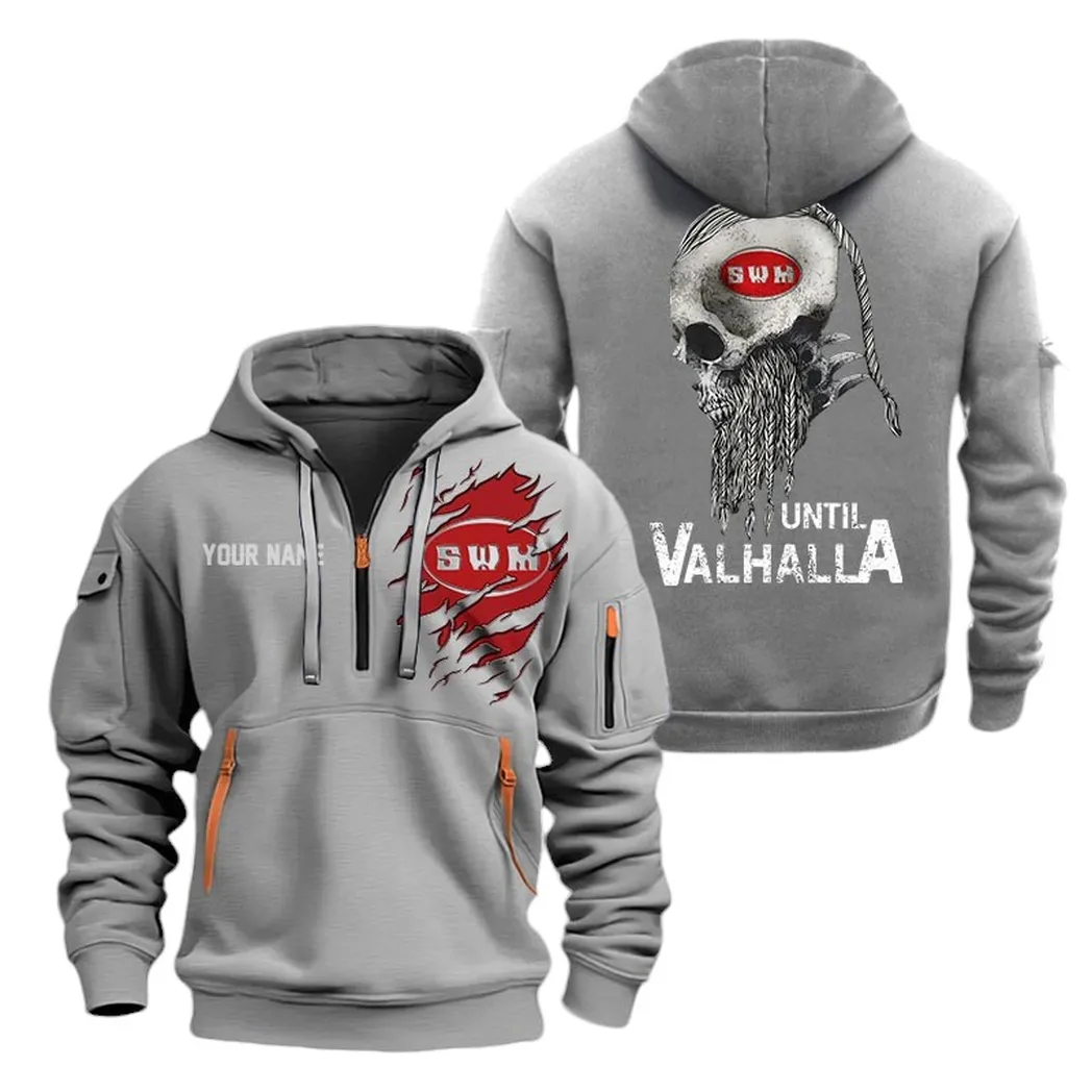 Adventure Ride Lovers Gift Hoodie Half Zipper, Modern Sport Hoodie CAR072 - Gray