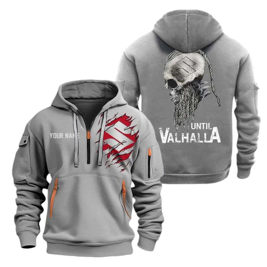 Modern Sport Machine Enthusiasts Gift Hoodie Half Zipper, Casual Sport Half-Zip Hoodie CAR072 - Gray