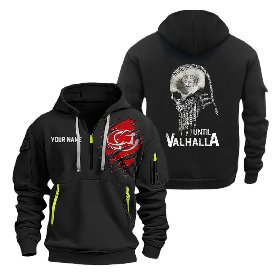 Performance Two-Wheeler Owners Gift Hoodie Half Zipper, Everyday Fan Hoodie CAR072 - Black