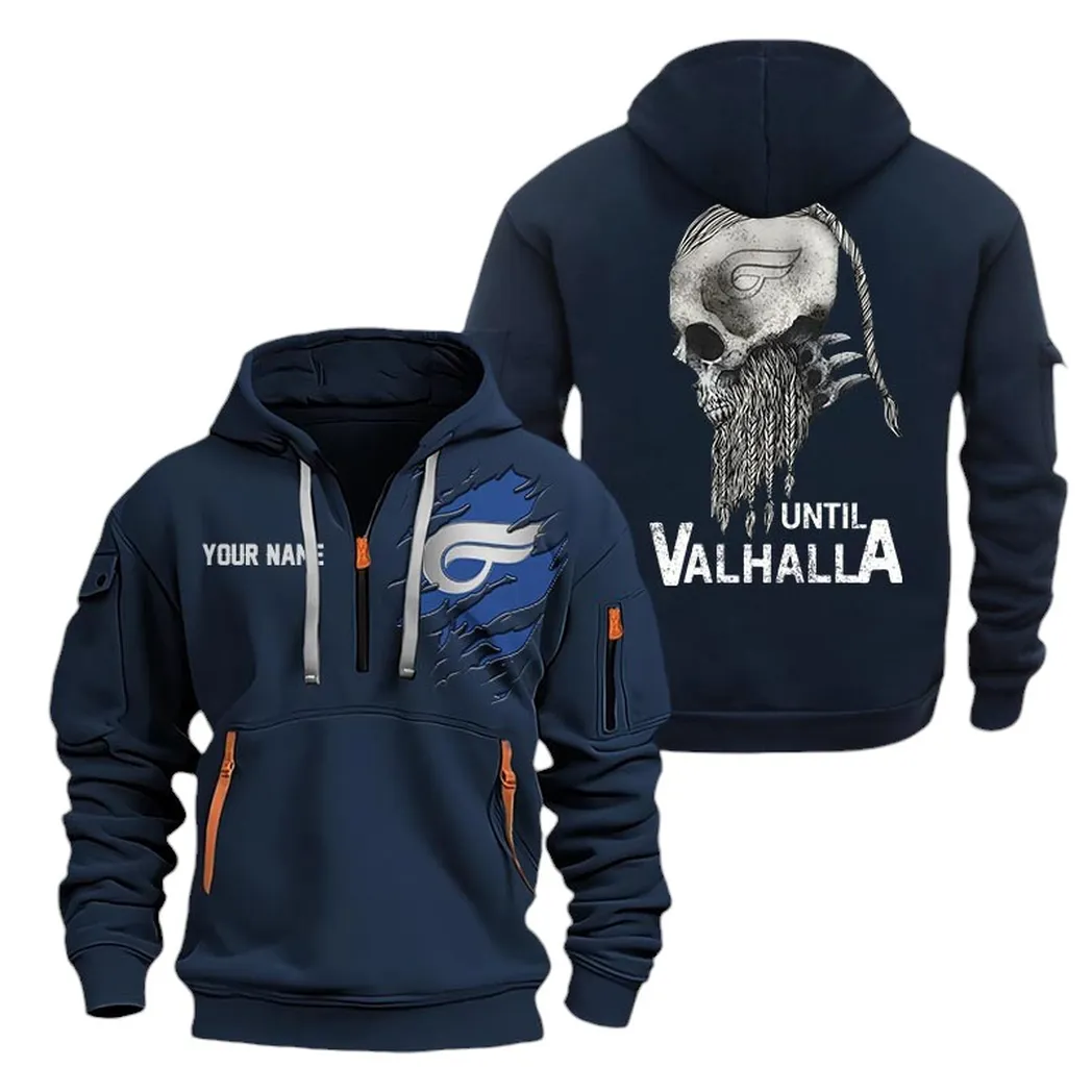 Adventure Street Bike Lovers Gift Hoodie Half Zipper, Athletic Fan Half-Zip Hoodie CAR072 - Navy