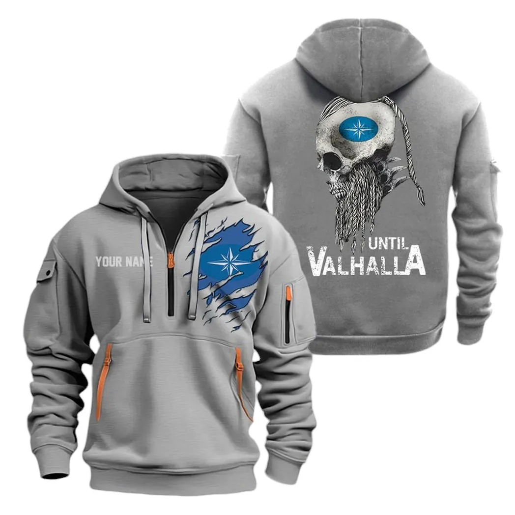 Adventure ATV Owners Gift Hoodie Half Zipper, Everyday Fan Hoodie CAR072 - Gray