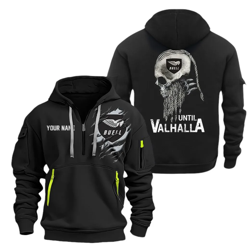 Street Racer Lovers Gift Hoodie Half Zipper, Modern Sport Hoodie CAR072 - Black